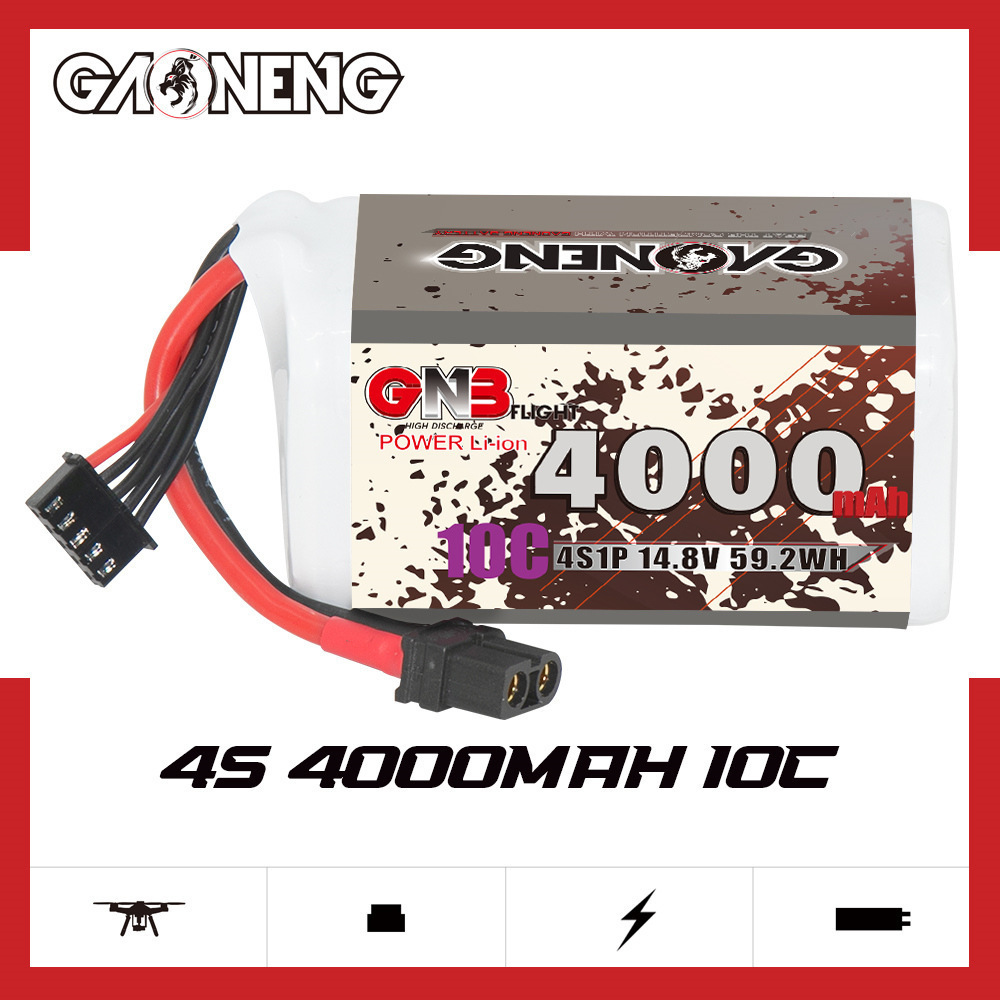 GNB 4000mAh 4S 14.8V 10C 20C W - Drone Battery Connector recension och pris